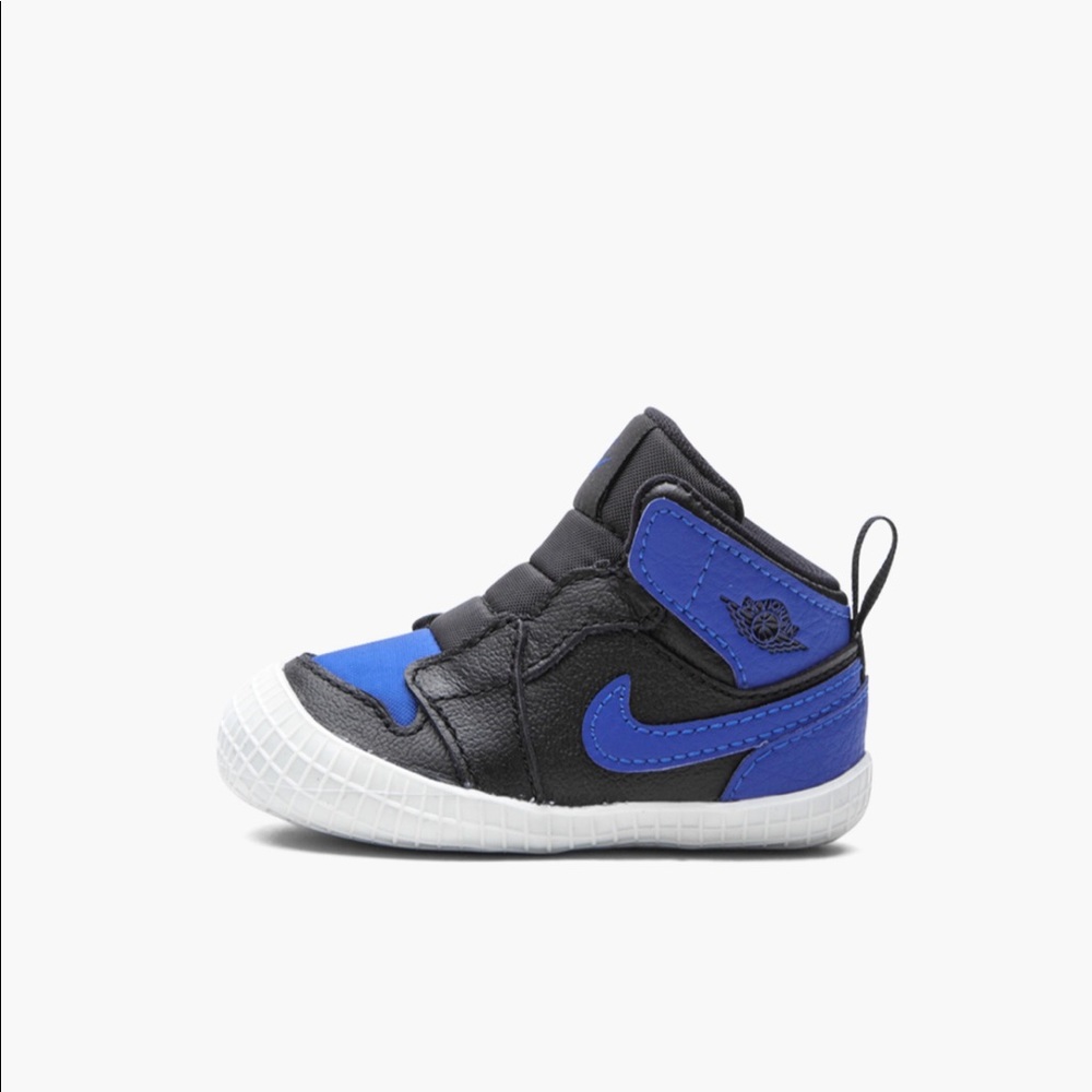 Air Jordan 1 Retro OG Crib Bootie AT3745-007 White Varsity Royal I Black High QS